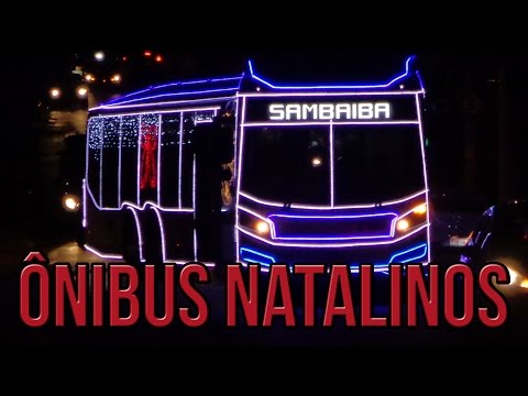 Desfile de Ônibus Natalinos na Avenida Paulista