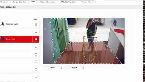 Camera Trainer  - Objects in restricted area