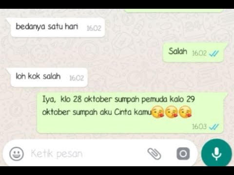 Kumpulan Chat WA Tebak tebakan Gombal Romantis Bikin Pacar Baperr 2