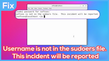 How to Fix [ Username is not in the sudoers file. This incident will be reported ] in Linux