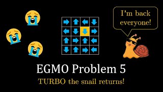 *Turbo the snail* is BACK at European Girls Math Olympiad 2025!
