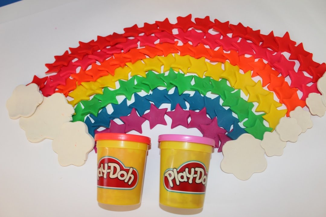 PlayDoh Rainbow, enjoy a Colourful Stars Rainbow. YouTube