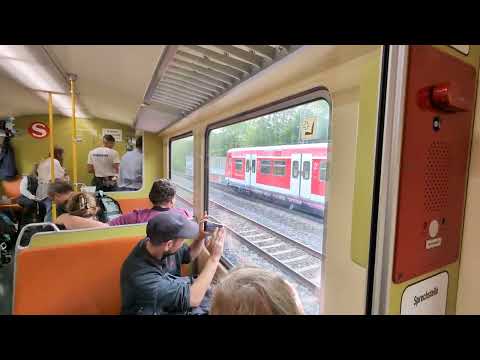 Sonderzugfahrt S-Bahn 472 062 bei Hamburg mit Parallelausfahrt BR 420 aus NRW