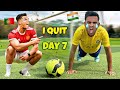 I trained like cristiano ronaldo for a week in india 