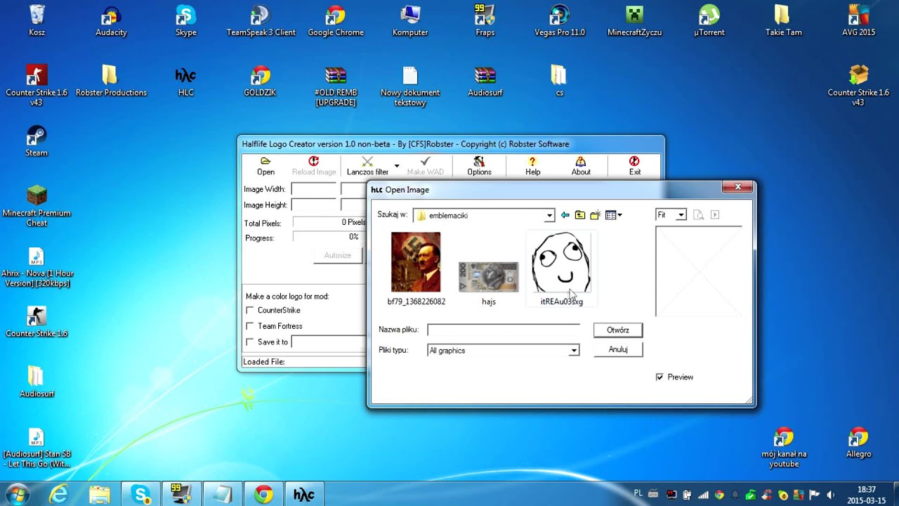 Jak zrobić własnego spray'a/logo w CS 1.6 How to make your own sprays