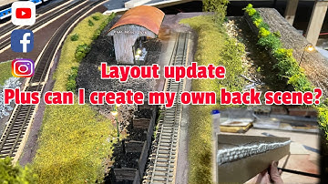 Loft Model Railway - update and creating my own back scene