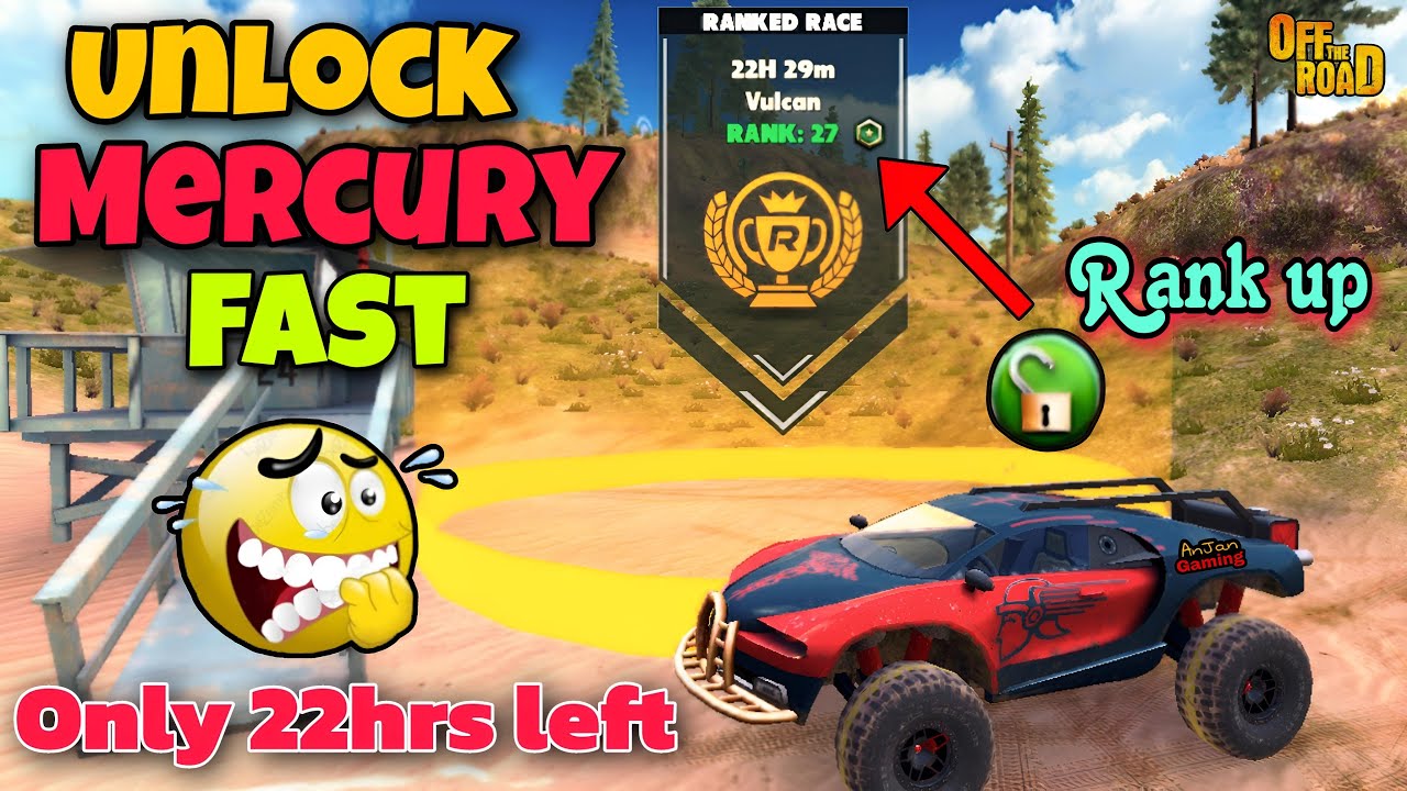 Off The Road Ranked Race Unlock Mercury Fast for free 😍🤔😱 || Otr Mercury RR Only 22 hrs left😍
