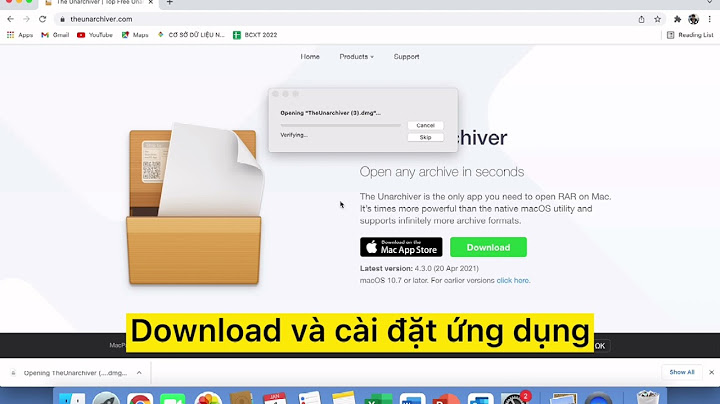 App giải nén rar trên mac