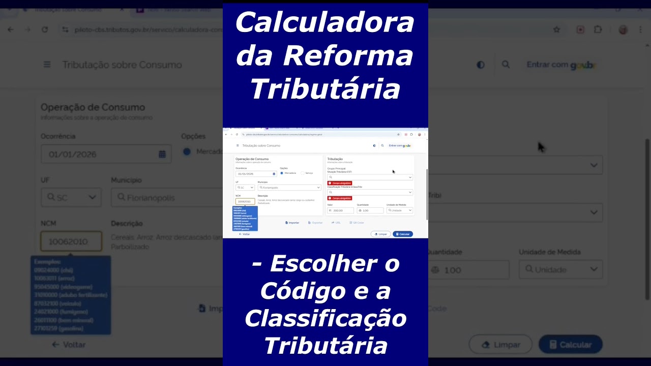 ⁣CALCULADORA DA REFORMA TRIBUTÁRIA, #iva #reformatributária