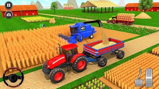 Village Farming Tractor Driving Simulator - Harvester Tractor Driver Games 2023 - Android Gameplay screenshot 3