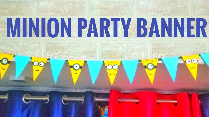 Minion Theme Party Special: Minion Party Banner #minion #themeparty #diydecoration #partybanner