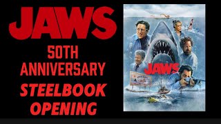 JAWS 50th Anniversary 4K Blu-ray #steelbook #unboxing #opening #jaws #film #movie #4k #bluray #dvd 