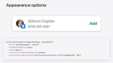 WWDC24: Meet the Contact Access Button | Apple