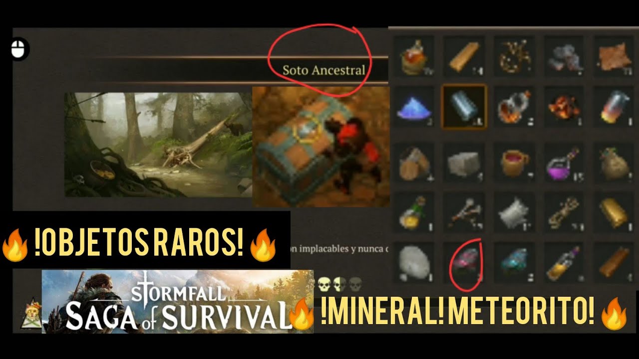 ⚔STORMFALL saga of survival 1.14.6🔥!MINERAL METEORITO y otros OBJETOS