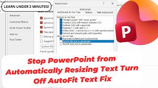How to Stop PowerPoint from Automatically Resizing Text Turn Off AutoFit Text Fix