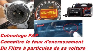 Colmatage FAP connaitre le taux d'encrassement du Filtre à particule de sa voiture icarsoft cr max screenshot 2