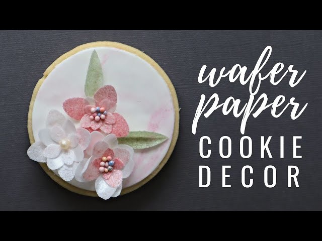 Wafer Paper Strawberry Blossoms Tutorial - Bakes and Blunders