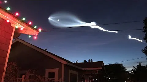 Social media videos capture SpaceX streaking across California skies - DayDayNews