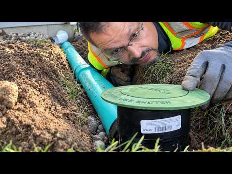 Easy DIY Underground Gutter Downspout Drain