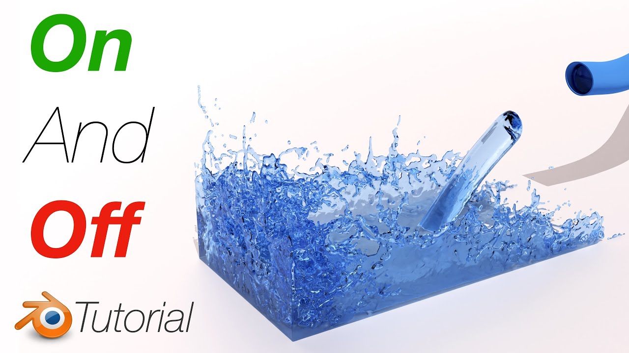 [3.3] Blender Tutorial How to Turn the Water Flow On and Off With