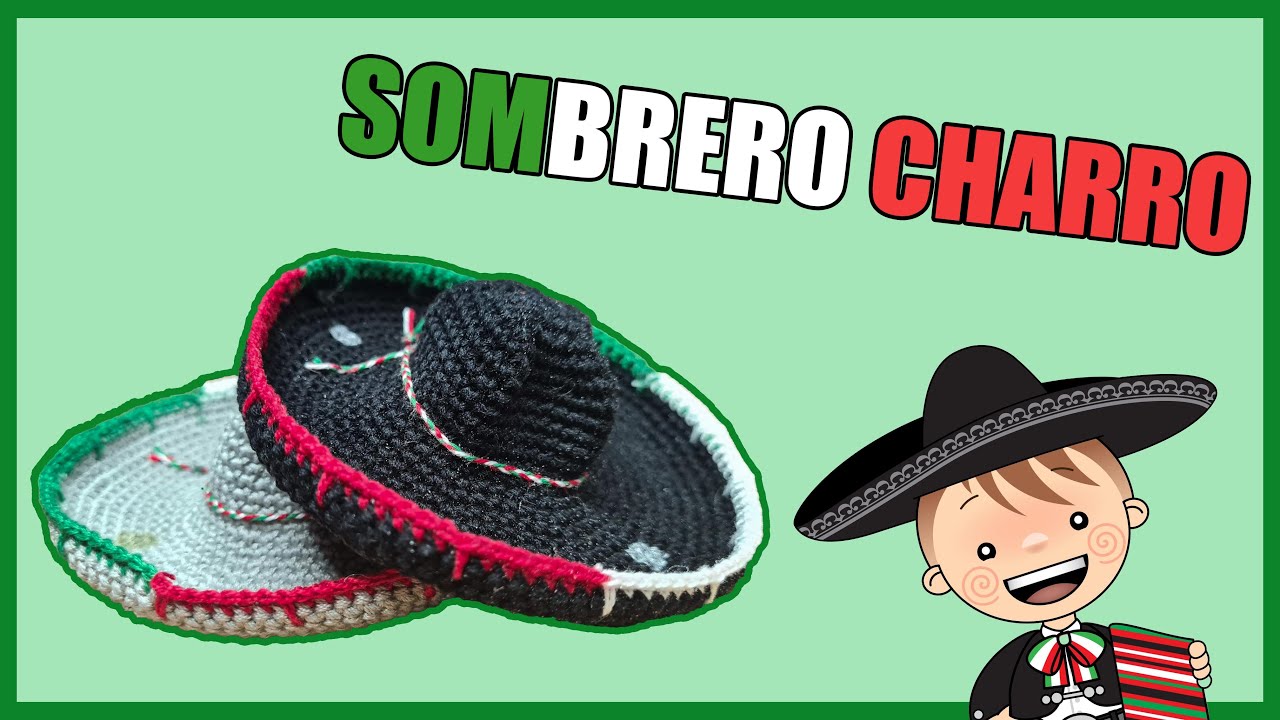 Sombrero charro amigurumi