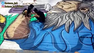Koreo bersama Bartman dan viking di laga Barito Putera VS Persib Bandung