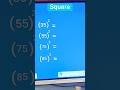 "How to Find the Square of a Number Quickly" #square