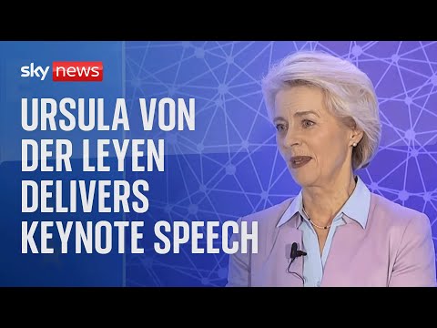 Ursula von der Leyen delivers keynote speech on Ukraine and Israel-Hamas war