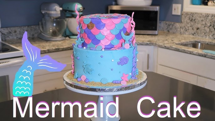 Cake Vlog Daily Work Cake Mermaid Theme Cake Under The Sea Cake Youtube