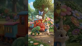 🐢 Slow & Steady! Toby Meets a Little Turtle 🌸🚂 | Toby & Friends #Shorts
