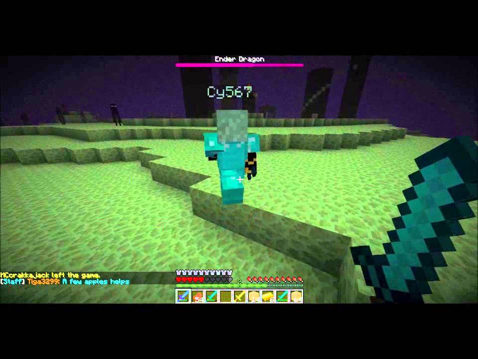 Minecraft : Killing The Ender Dragon In The Crafty Creeper 