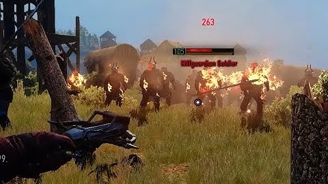 Deleting Milfgaardians with Crossbow only | Witcher 3 Crossbow Build