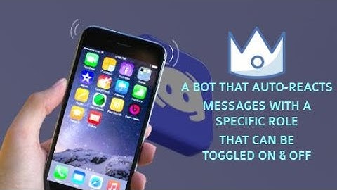 HOW TO SET UP A DISCORD BOT TO AUTO REACT TO MESSAGES WITH A SPECIFIC ROLE THATS TOGGLABLE?!