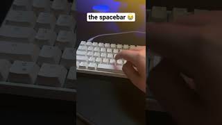 it’s always the spacebar 😭