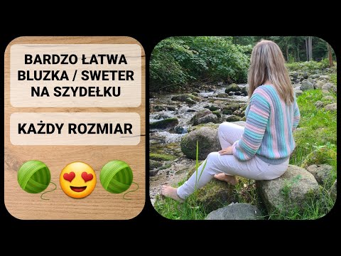 Bardzo łatwa bluzka na szydełku, KAŻDY ROZMIAR cz.1/2