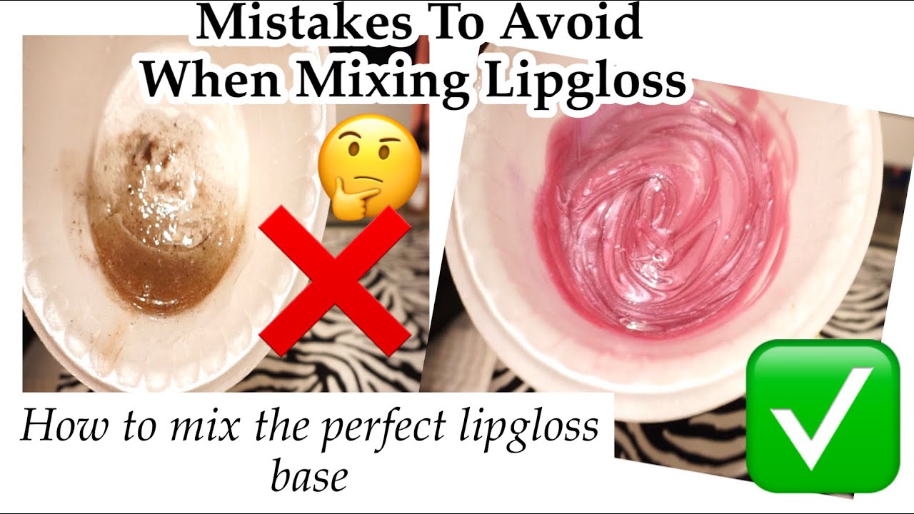 DIY LIPGLOSS: SOME MISTAKES TO AVOID WHEN MIXING LIPGLOSS | FIXING LIPGLOSS SEPARATION