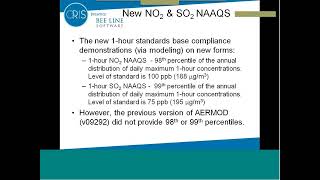 NAAQS modeling with AERMOD version 11103