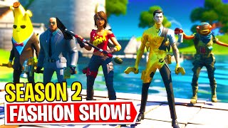 *SEASON 2* Fortnite Fashion Show w\/ NOTACATCAT! | BEST NEW SEASON SKIN, COMBO, \& EMOTES WINS!