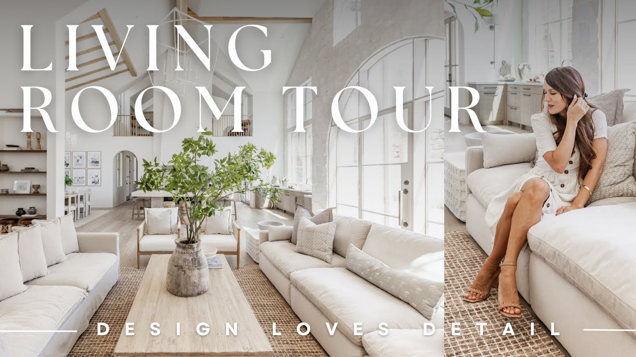 DESIGNER LIVING ROOM - New Build Space Revealed - YouTube