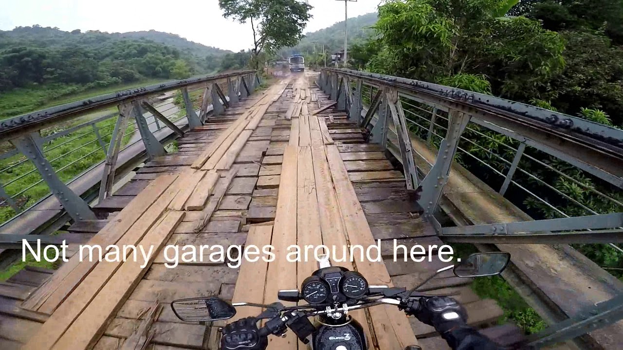Riding from the Na Meo border to Vieng Xai, Laos