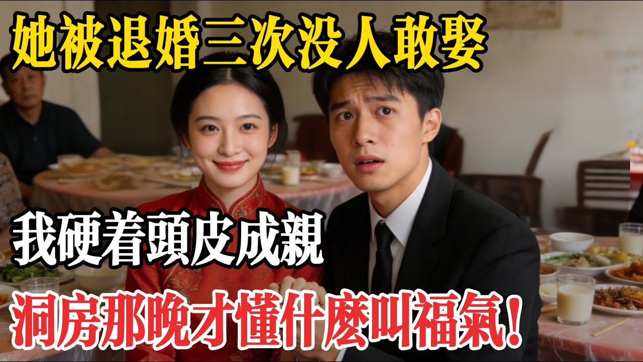 她被退婚三次没人敢娶，我硬着頭皮成親，洞房那晚才懂什麽叫福氣！