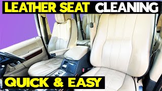 How To Clean Car Leather Seats | Quick , Easy, Cheap & It ACTUALLY WORKS | Range Rover Seat Cleaning