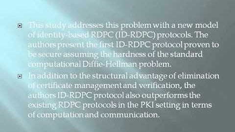 2014 CLOUD COMPUTING Identity based remote data possession checking in public clouds