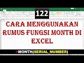 cara menggunakan rumus fungsi month di excel