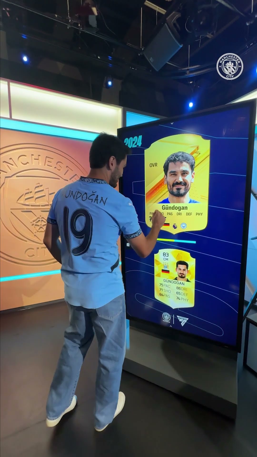 Gundogan predicts his FC25 Rating ? #ManCity #FC25 #shorts