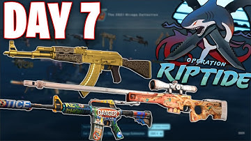 Opening Riptide Operation Skins EVERY DAY until I pull a RED! Day 7