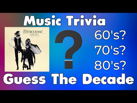 Music Trivia | Guess The Decade | 30 Songs (1950's-2020's)