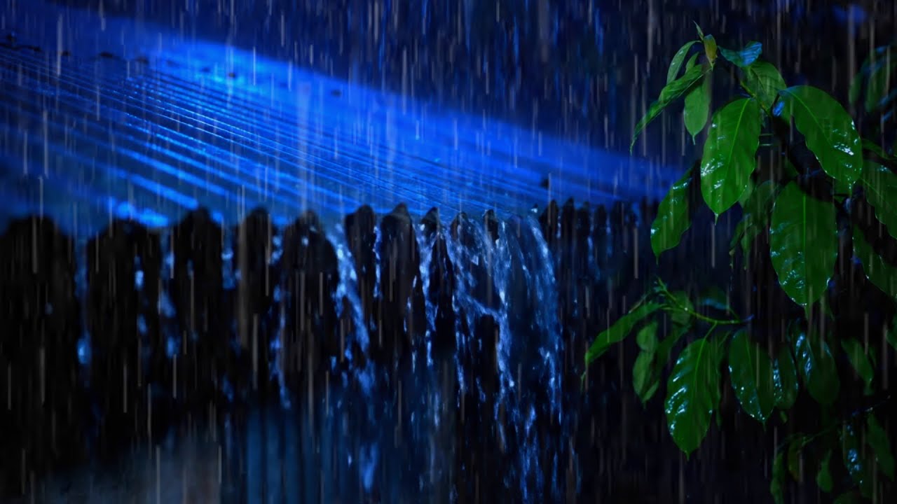 Reduce Stress and Sleep Instantly | Heavy Rain Ambience with Thunder ASMR for Meditation & Focus