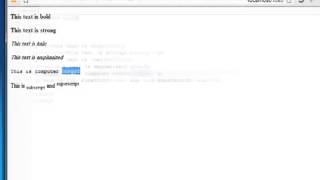 05 HTML   Text Formatting