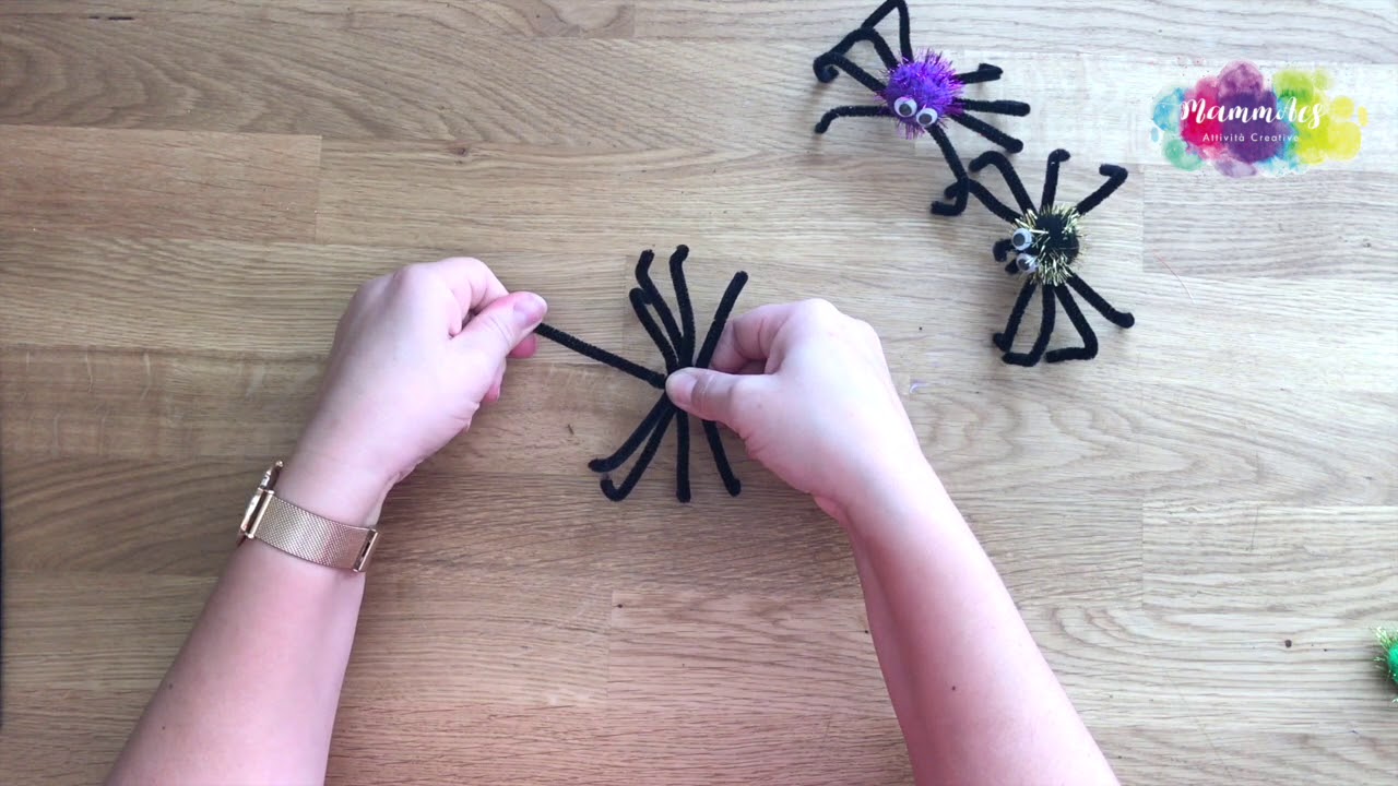 Ragni di plastica, neri, 10 pezzi